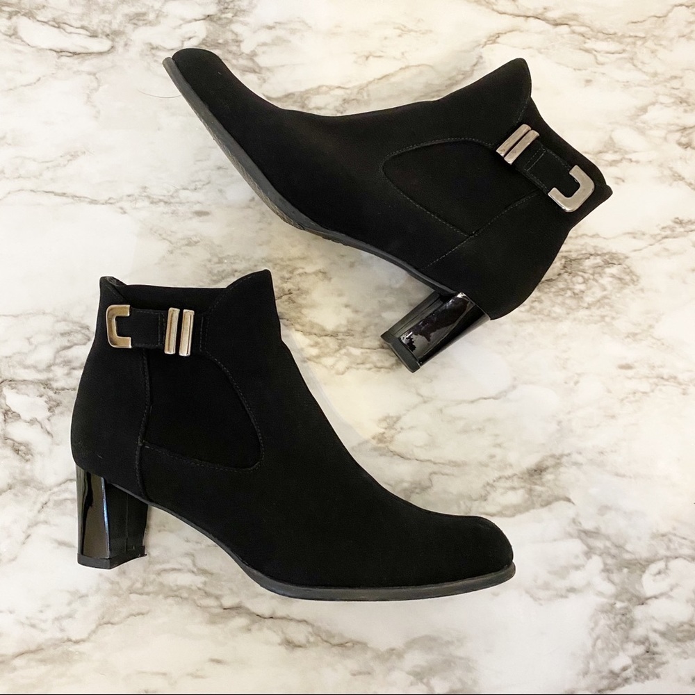 Stuart Weitzmam Goretex Moto Ankle Boots Black 5.5